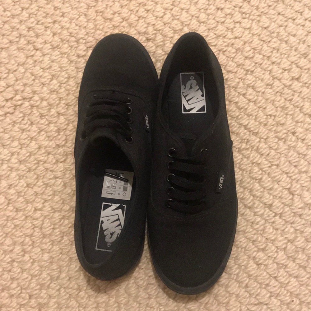 Like New All Black Vans
